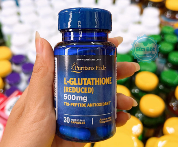 Viên Uống Trắng Da Glutathione Puritan's Pride 500Mg - Tăng Cường Miễn Dịch, Làm Trắng Da Hiệu Quả, Mỹ Phẩm Chất Lượng Cao 30 Viên