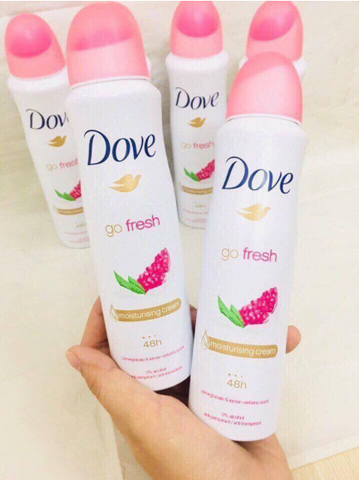 Xịt Khử Mùi Dove 48h Go Fresh Lựu 150ml - Hương Thơm Tươi Mát, Khử Mùi Hiệu Quả, Dành Cho Nam & Nữ