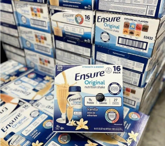 Sữa Dinh Dưỡng Ensure Nước Thùng 16 Chai - Hỗ Trợ Tăng Cường Sức Khỏe Giành Cho Người Lớn Và Trẻ Em, Hương Vị Ngon, Giá Hợp Lý