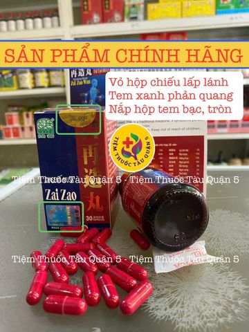 Nhân Sâm Xạ Hương Tái Tạo Hoàn Zai Zao Wan - Hỗ Trợ Giảm Đau Khớp, Tái Tạo Sụn Cho Người Viêm Khớp - Hộp 30 Viên