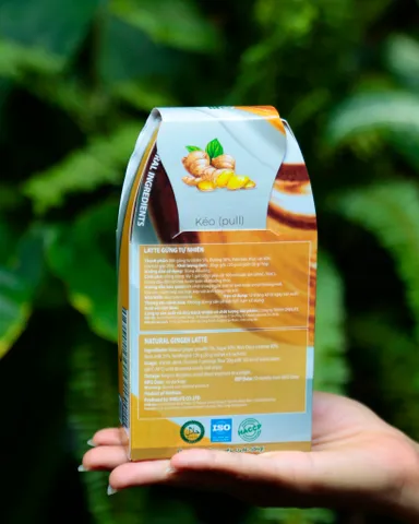 Latte Gừng Tự Nhiên One Life - Hỗ Trợ Nâng Cao Sức Khỏe, 6 Gói 20gr, Giúp Làm Ấm Cơ Thể, Hương Vị Thơm Ngon, Thích Hợp Mùa Đông