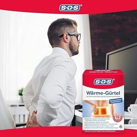 [Nội Địa Đức] Đai dán giúp giảm đau lưng, thoát vị đĩa đệm, cơ chuột rút và căng thẳng 301526