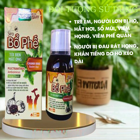 Siro Tỏi Đen & Mật Ong - Giải Pháp Tự Nhiên Giảm Ho, Khản Tiếng, Long Đờm Cho Trẻ Em Và Người Lớn