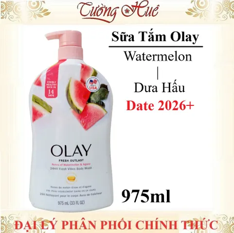 Sữa Tắm Dưỡng Ẩm Olay Body Wash - 975ml, Hương Thơm Quyến Rũ, Dưỡng Da Mềm Mại, Chiết Xuất Tự Nhiên, Phù Hợp Mọi Loại Da