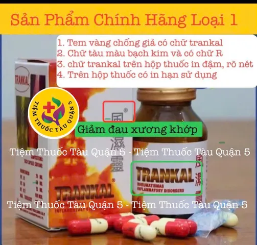 Viên Uống Trankal - Hỗ Trợ Bảo Vệ Xương Khớp, Giảm Đau Nhức - Sản Phẩm Thiên Nhiên 30 Viên Thái Lan