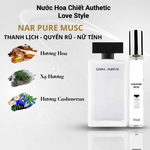 Nước hoa Nữ Narciso Rodriguez Pure Musc For Her 10ml - Mùi hương Xạ Hương Tươi Mát và Tinh Khiết, Quà Tặng Sang Trọng
