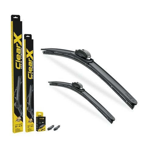 Gạt Mưa Cao Cấp ClearX Max Vision Hàn Quốc - Lưỡi Cao Su Teflon Chống Lão Hóa, Bền Bỉ, Chân Cài Đa Năng, Phụ Kiện Xe Hơi
