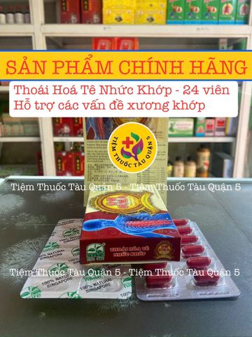 Viên uống Thoái Hóa Tê Nhức Khớp Singapore - Hỗ Trợ Giảm Đau, Cứng Khớp, Hộp 24 Viên Chính Hãng, Giúp Tăng Cường Vận Động