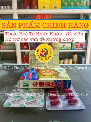 Viên uống Thoái Hóa Tê Nhức Khớp Singapore - Hỗ Trợ Giảm Đau, Cứng Khớp, Hộp 24 Viên Chính Hãng, Giúp Tăng Cường Vận Động