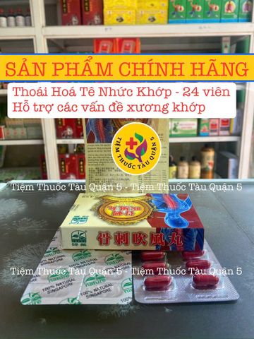 Viên uống Thoái Hóa Tê Nhức Khớp Singapore - Hỗ Trợ Giảm Đau, Cứng Khớp, Hộp 24 Viên Chính Hãng, Giúp Tăng Cường Vận Động