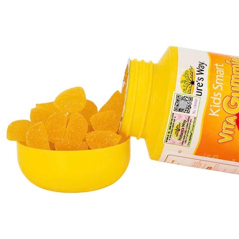 Viên Nhai Nature's Way Kids Smart Vita Gummies Bổ Sung Vitamin C và Kẽm Tăng Cường Sức Đề Kháng Cho Trẻ Em (60 Viên)