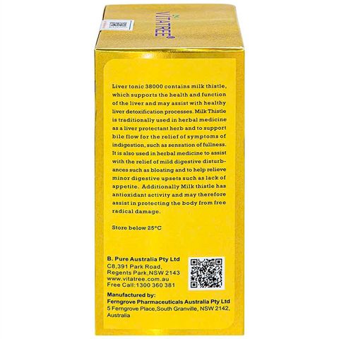 Viên Uống Giải Độc Gan Vitatree Super Liver Detox 100 Viên - Hỗ Trợ Bảo Vệ Gan, Giảm Tổn Thương, Nhập Khẩu Úc