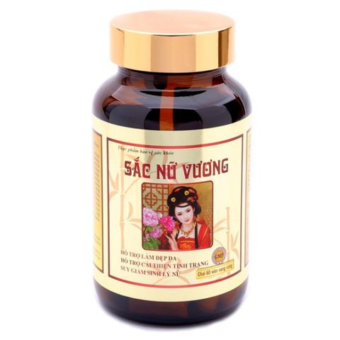 Viên Uống Đẹp Da Sắc Nữ Vương HDPHARMA - Bổ Sung Collagen & Isoflavone Hỗ Trợ Nội Tiết Tố Nữ - Hộp 60 Viên