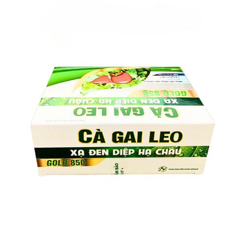 Viên uống Cà Gai Leo Xạ Đen Diệp Hạ Châu Gold 850 - Hỗ trợ giải độc gan và bảo vệ sức khỏe gan - Hộp 60 viên chất lượng cao