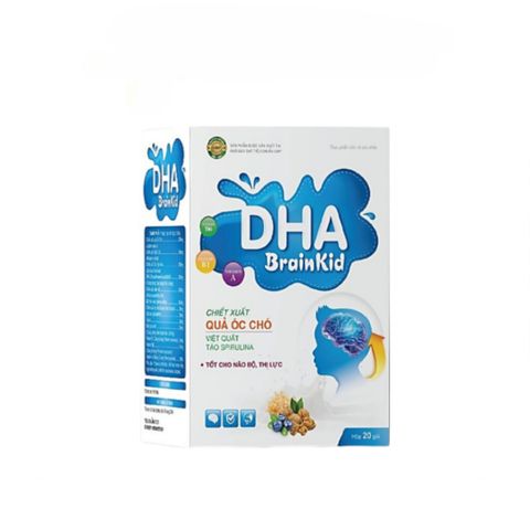 Cốm DHA BRAINKID Hỗ Trợ Phát Triển Não Bộ và Thị Lực - Hộp 20 Gói Bổ Não Cho Trẻ Em Từ 3 Tuổi