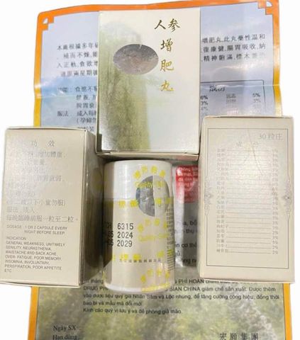 Nhân Sâm Tăng Phì Jin Fui Wan - Hỗ Trợ Tăng Cân Tự Nhiên, Cải Thiện Sức Khỏe, Hàng Chính Hãng, CHECK ĐƯỢC MÃ QR