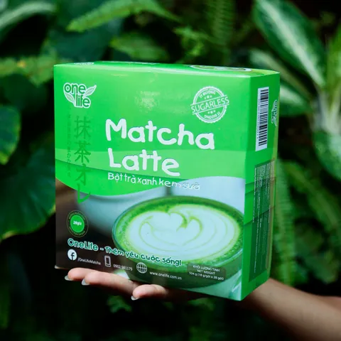 Bột Trà Xanh Kem Sữa Matcha Latte ONELIFE - Thức Uống Trà Sữa Nhật Bản Ngon Béo, Tiện Lợi Pha Chế Tại Nhà và Văn Phòng