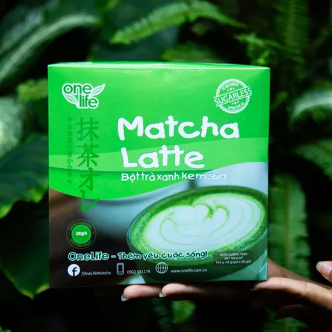 Bột Trà Xanh Kem Sữa Matcha Latte ONELIFE - Thức Uống Trà Sữa Nhật Bản Ngon Béo, Tiện Lợi Pha Chế Tại Nhà và Văn Phòng
