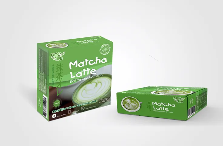 Bột Trà Xanh Kem Sữa Matcha Latte ONELIFE - Thức Uống Trà Sữa Nhật Bản Ngon Béo, Tiện Lợi Pha Chế Tại Nhà và Văn Phòng