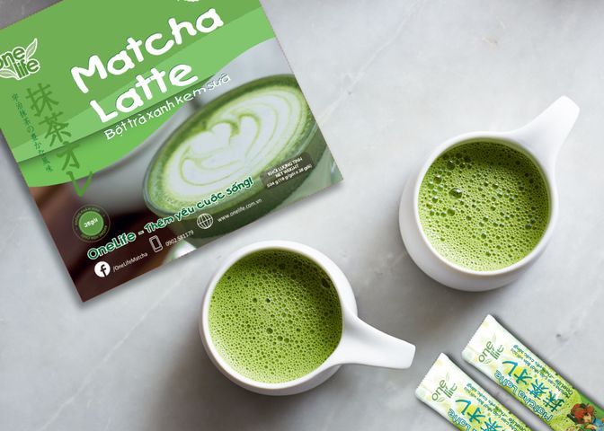 Bột Trà Xanh Kem Sữa Matcha Latte ONELIFE - Thức Uống Trà Sữa Nhật Bản Ngon Béo, Tiện Lợi Pha Chế Tại Nhà và Văn Phòng