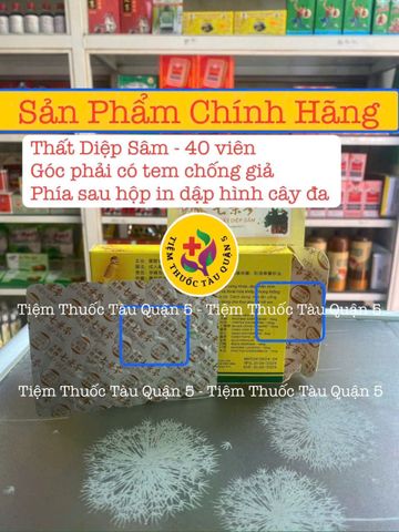 Viên uống Thất Diệp Sâm 40 viên - Hỗ trợ giảm đau nhức xương khớp, chính hãng từ Malaysia, công thức tự nhiên