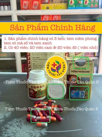 Song Long Thống Phong Đan Hỗ Trợ Điều Trị Gout - Hộp 40 Viên Chính Hãng, Giảm Đau Nhức Xương Khớp, Thoái Hóa Cột Sống
