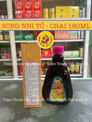 Siro Dinh Dưỡng Song Nhi Tố Hiệu Song Long 180ml - Thảo Dược Thiên Nhiên Giúp Trẻ Ăn Ngon Cho Trẻ Em Từ 2 Tháng Tuổi
