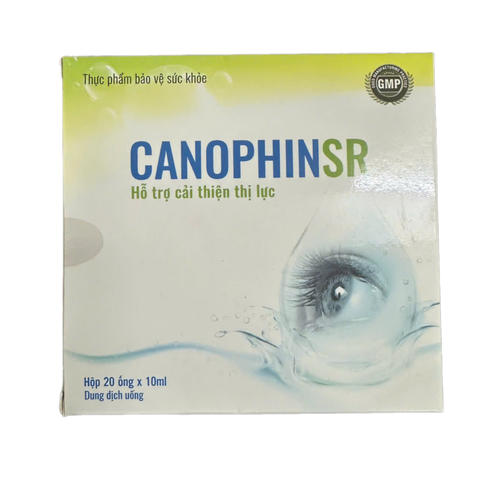 Dung Dịch Canophin SR - Hỗ Trợ Cải Thiện Thị Lực, Giúp Giảm Tình Trạng Nhìn Mờ - Hộp 20 Ống 10ml