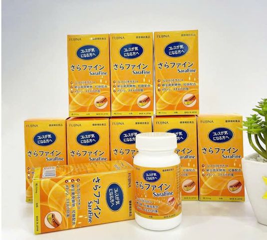 Viên Uống Giảm Mỡ Máu Sarafine Nhật Bản - Hỗ Trợ Cholesterol, Xơ Vữa Động Mạch - 80 Viên Hộp, Tăng Cường Chuyển Hóa Chất Béo