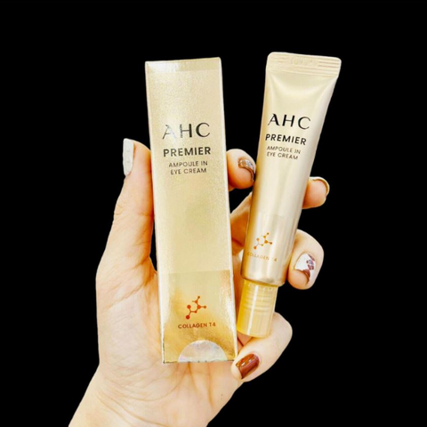 Kem Dưỡng Mắt AHC Vàng Collagen 12ml - Xóa Nếp Nhăn, Giảm Bọng Mắt, Cung Cấp Độ Ẩm, Dưỡng Da Quang Mắt Trẻ Trung
