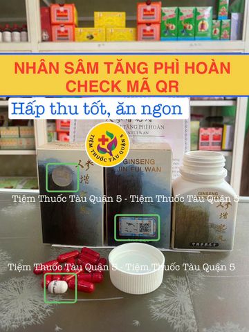 Nhân Sâm Tăng Phì Hoàn Chính Hãng - Hỗ Trợ Tăng Cân, Cải Thiện Chức Năng Tiêu Hóa, Hộp 30 Viên