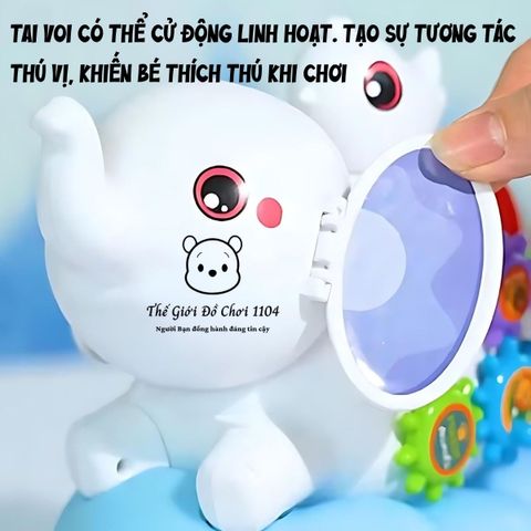 Đồ Chơi Voi Tung Bóng HD9359 - Đèn Nhạc, Bánh Răng Quay, Đồ Chơi Phát Triển Kỹ Năng cho Bé Từ 1-6 Tuổi