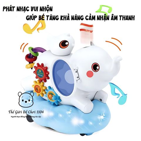 Đồ Chơi Voi Tung Bóng HD9359 - Đèn Nhạc, Bánh Răng Quay, Đồ Chơi Phát Triển Kỹ Năng cho Bé Từ 1-6 Tuổi