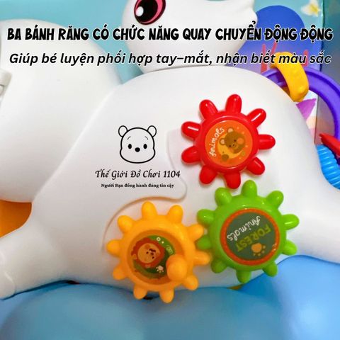 Đồ Chơi Voi Tung Bóng HD9359 - Đèn Nhạc, Bánh Răng Quay, Đồ Chơi Phát Triển Kỹ Năng cho Bé Từ 1-6 Tuổi