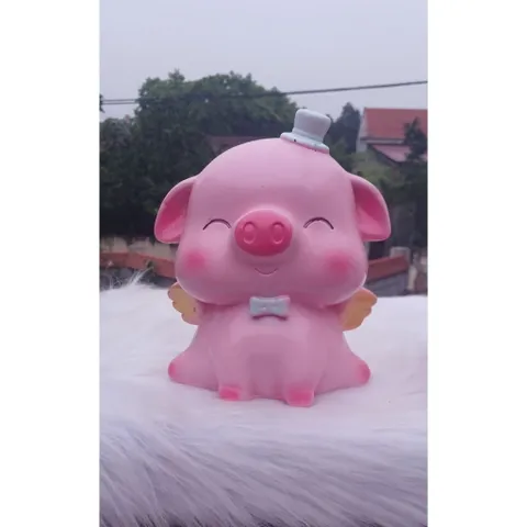 Heo Đất Tiết Kiệm Thiên Thần Cánh Ngủ - Đồ Trang Trí Phong Thủy, Quà Tặng Ý Nghĩa, Giúp Bé Tiết Kiệm