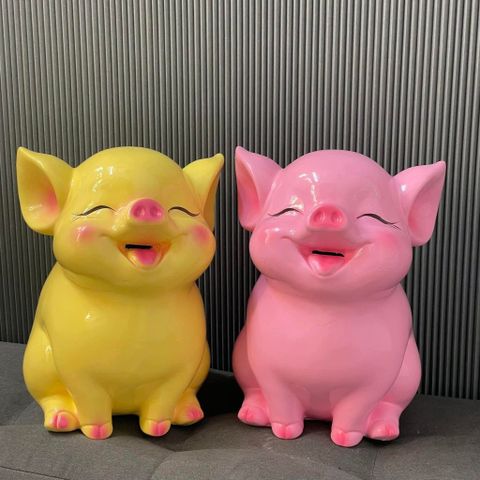 Heo Đất Tiết Kiệm Mẫu Hottaivenh 30cm - Ống Lợn Dễ Thương Trang Trí Phòng Khách, Quà Tặng Sinh Nhật