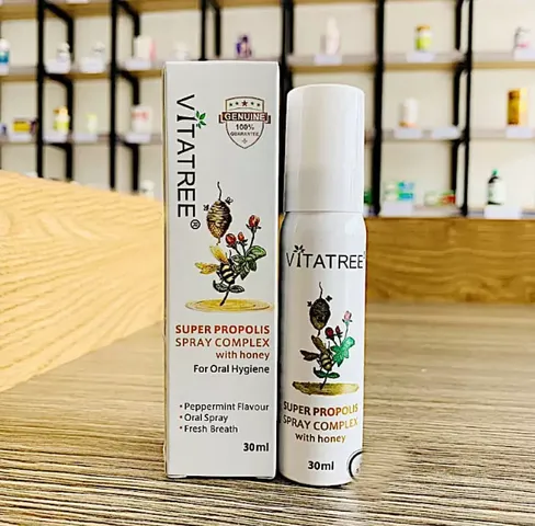 Chai Xịt Keo Ong Vitatree 30ml - Chiết Xuất Tự Nhiên Giúp Dưỡng Da Mịn Màng và Kháng Viêm, Sản Phẩm Chăm Sóc Da Toàn Diện