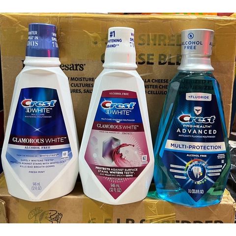 Nước Súc Miệng Crest 3D White Luxe Glamorous 1L