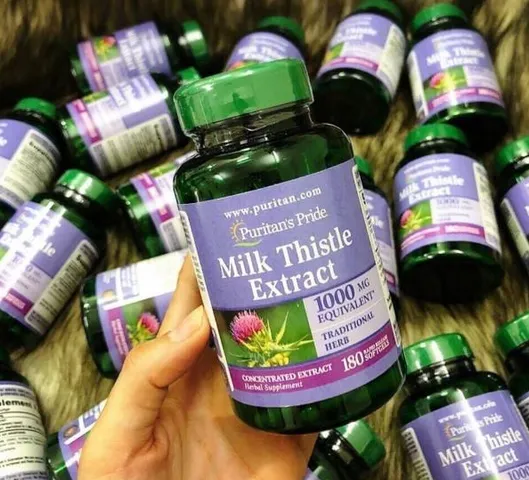 Viên Hỗ Giải Độc Và Làm Mát Gan ,Bổ Gan Puritan’S Pride Milk Thistle Extract 1000Mg 90 Viên