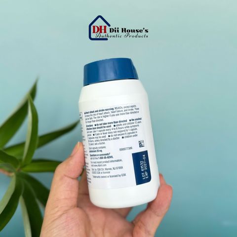 Viên uống giảm đau Advil Liqui Gels 120 viên - Giảm đau nhanh chóng và hiệu quả cho đau đầu, đau lưng, cảm cúm và hạ sốt