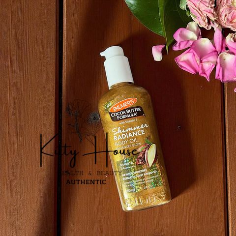 Dầu Dưỡng Thể Palmer's Cocoa Butter Shimmer Radiance 150ml - Dưỡng Da Rạng Rỡ, Bơ Ca Cao, Phù Hợp Với Mọi Loại Da