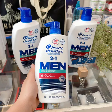 Dầu gội Head Shoulders Men Pure Sport Old Spice 835 ml 296547