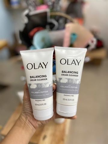 Sữa Rửa Mặt Olay Collagen Peptide 24 Không Hương Liệu 150ml - Sạch Sâu, Dưỡng Ẩm, Chăm Sóc Da Nhạy Cảm, Giúp Da Mịn Màng, Căng Bóng