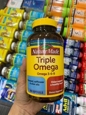 Triple Omega 3-6-9 Nature Made Mỹ 180V 