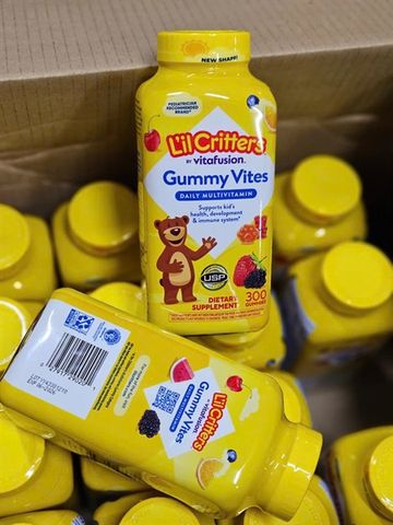 Vitamin Tổng Hợp Gummy Vites Daily 300 Viên - Hỗ Trợ Sức Khỏe & Phát Triển Toàn Diện Cho Trẻ Em, Hương Vị Ngon Miệng