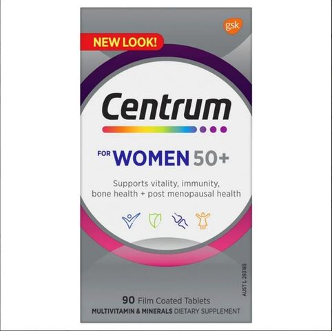 Viên uống bổ sung vitamin và khoáng chất Centrum cho nam và nữ trên 50 tuổi - Hàng Úc 