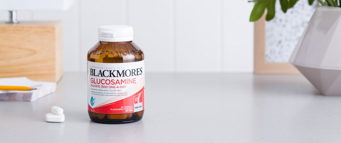 Viên uống hỗ trợ xương khớp Blackmores Glucosamine 1500mg One A Day - Giảm đau và viêm khớp, 180 viên Úc