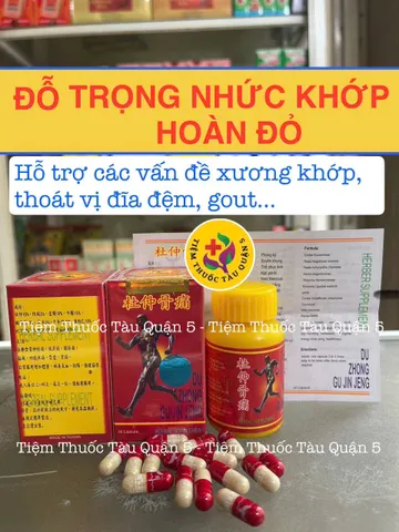 Viên Đỗ Trọng Nhức Khớp Hoàn Đại Loan - Giảm Đau Mỏi Khớp, Hỗ Trợ Xương Khớp, Thoái Hóa, Đau Vai Gáy, Đau Lưng
