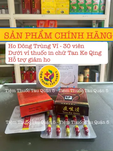 Hỗ Trợ Ho Đờm Trùng Vỉ - Tanke Qing, 30 Viên, Giảm Ho, Long Đờm, Hiệu Quả cho Ho và Viêm Họng, Xuất Xứ Hong Kong