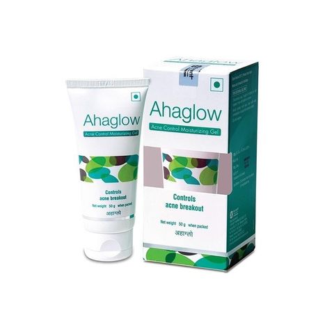 Gel Dưỡng Ẩm Kiểm Soát Mụn Ahaglow - Giảm Mụn và Dưỡng Ẩm Da - 50g, Gel Trị Mụn Hiệu Quả từ Ấn Độ